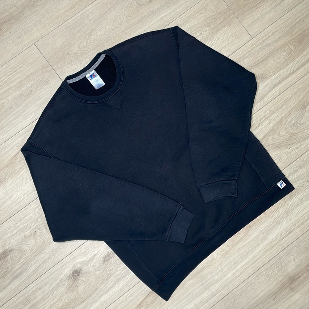 Russell Athletic Vintage Black Crewneck